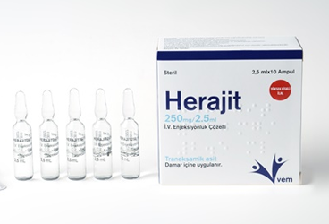 HERAJIT 250 MG/2,5 ML IV ENJEKSIYONLUK COZELTI